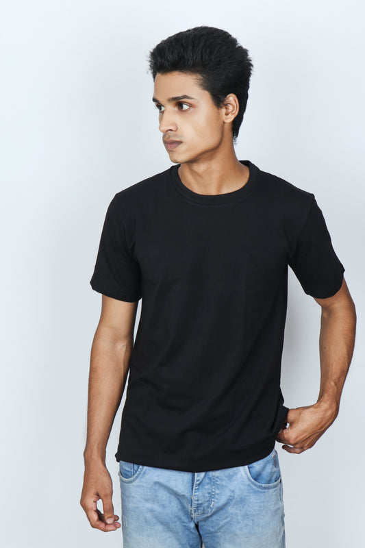 DARK BLACK RELAXED FIT TSHIRT